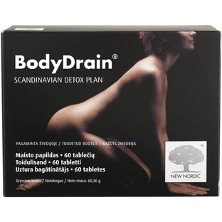Натуральный растительный комплекс New Nordic BodyDrain для очищения организма таблетки, №60