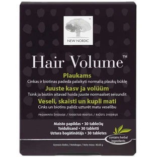 Комплекс New Nordic Hair Volume для роста и объема волос таблетки, №30 