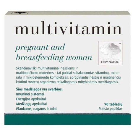 Вітаміни і мінерали New Nordic для вагітних і годуючих жінок таблетки, №90