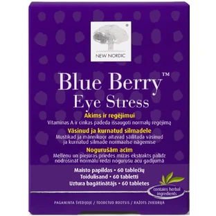 Комплекс New Nordic Blue Berryy Eye Stress для улучшения зрения таблетки, №60