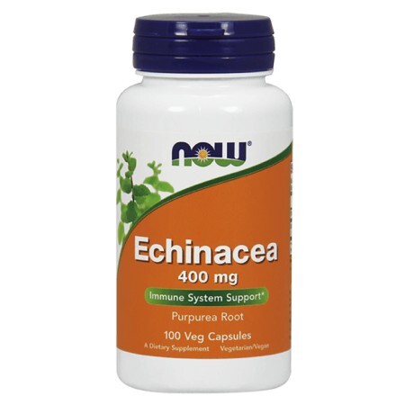 Эхинацея, Echinacea, Now Foods, 400 мг, 100 вегетарианских капсул