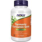 Куркумін, Turmeric Curcumin Gels, Now Foods, 60 гелевих капсул: ціни та характеристики