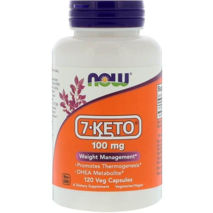 7 кето DHEA, 7-Keto, Now Foods, 100 мг, 120 капсул: ціни та характеристики