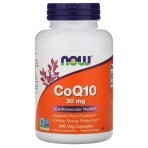 Коэнзим Q10, CoQ10, Now Foods, 30 мг, 240 вегетарианских капсул: цены и характеристики