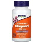 Убіхінол, Ubiquinol, Now Foods, екстра сила, 200 мг, 60 гелевих капсул: ціни та характеристики