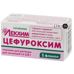 Цефуроксим пор. д/р-ра д/ин. 1,5 г фл.