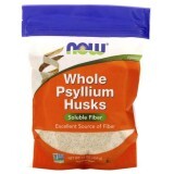 Подорожник, Whole Psyllium Husks, Now Foods, целая шелуха, 454 г
