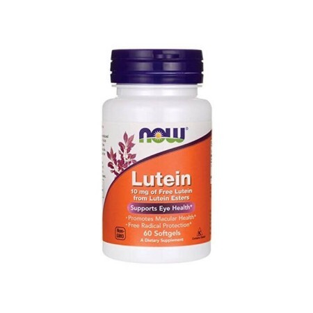 Лютеин, Lutein, Now Foods, 10 мг, 60 капсул