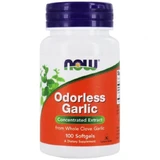 Часник, Odorless Garlic, Now Foods, без запаху, 100 гелевих капсул