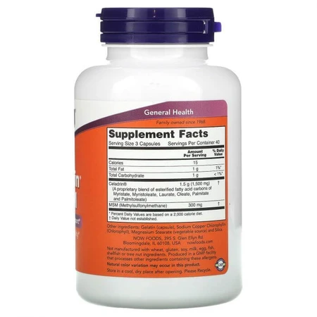 Целадрин і МСМ, Celadrin & MSM, Now Foods, 120 капсул: ціни та характеристики
