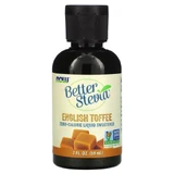 Стевія, Better Stevia, Now Foods, рідкий підсолоджувач з нульовою калорійністю, смак англійського ірису, 59 мл
