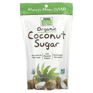 Кокосовый сахар, Coconut Sugar, Now Foods, Real Food, органик, 454 гр