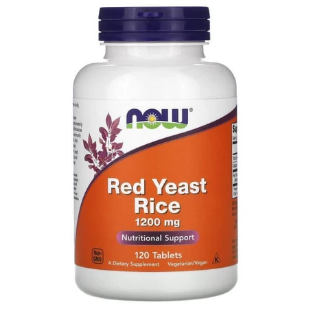 Красный дрожжевой рис, Red Yeast Rice, Now Foods, 1200 мг, 120 таблетки: цены и характеристики