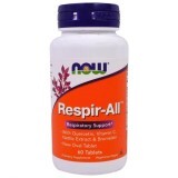Поддержка дыхательной функции, Respir - All, Now Foods, 60 таблетки