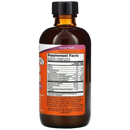 Коензим Q10, Liquid CoQ10, Now Foods, рідкий, 100 мг, 118 мл: ціни та характеристики