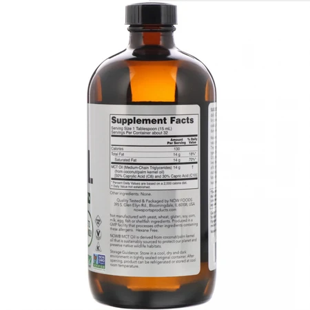 Масло МСТ, MCT Oil, Now Foods, Sports, 473 мл: цены и характеристики
