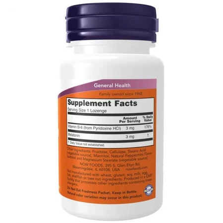 Мелатонін, Melatonin, Now Foods, 3 мг, 90 леденцы: цены и характеристики