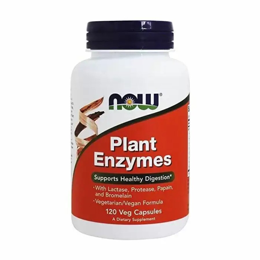 Ензими, Plant Enzymes, Now Foods, ферменти, 120 капсул: ціни та характеристики