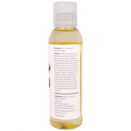 Касторовое масло, Castor Oil, Now Foods, Solutions, 118 мл: цены и характеристики