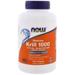 Масло криля Neptune, Krill, Now Foods, подвійна сила, 1000 мг, 120 капсул: ціни та характеристики