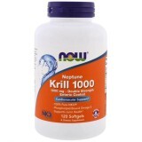 Масло криля Neptune, Krill, Now Foods, подвійна сила, 1000 мг, 120 капсул