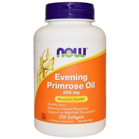 Олія вечірньої примули, Evening Primrose Oil, Now Foods, 500 мг 250 капсул