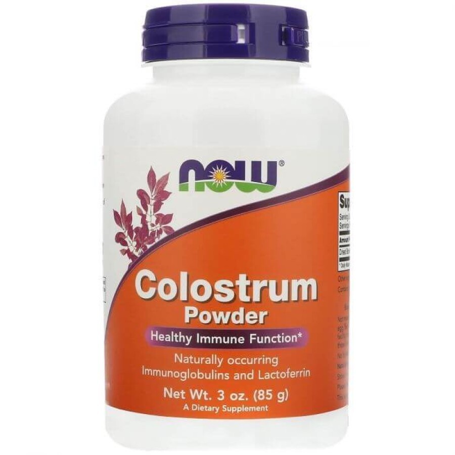 Колострум (лактоферин), Colostrum, Now Foods, порошок, 85 грам: ціни та характеристики