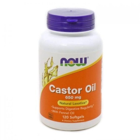 Кетамин, Castor Oil, Now Foods, 650 мг, 120 капсул