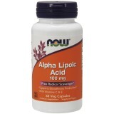 Альфа-липоевая кислота, Alpha Lipoic Acid, Now Foods, 100 мг, 60 капcул