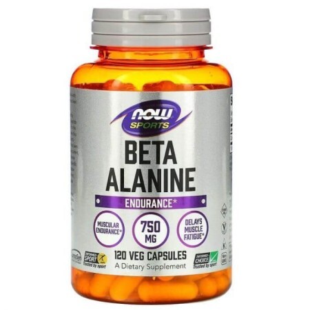Бета-аланін, Beta-Alanine, Now Foods, Sports, 120 капсул