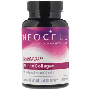 Морской коллаген и гиалуроновая кислота, Marine Collagen, Neocell, 120 капсул