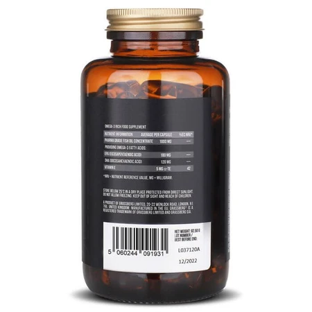 Омега-3, Omega - 3 Value, Grassberg, 1000 мг, 120 капсул: ціни та характеристики