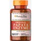 Пищеварительные ферменты папаин, Papaya Enzyme, Puritan&#39;s Pride, ягоды, 250 жевательных таблеток