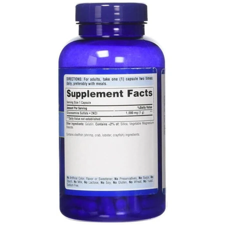Глюкозамін сульфат, Glucosamine Sulfate, Puritan's Pride, 1000 мг, 120 капсул: ціни та характеристики