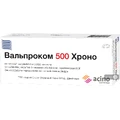 Вальпроком 500 хроно табл. пролонг. в/плівк. обол. блістер, в пачці №30