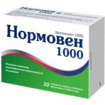 Нормовен 1000 табл. п/о 1000 мг №30: цены и характеристики