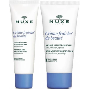 Набір Nuxe Creme Fraiche Флюїд матуючий, 50 мл та Маска SOS, 50 мл