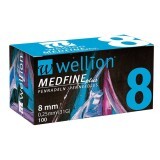 Иголки Wellion для инсулиновых шприц-ручек 8 мм, №100