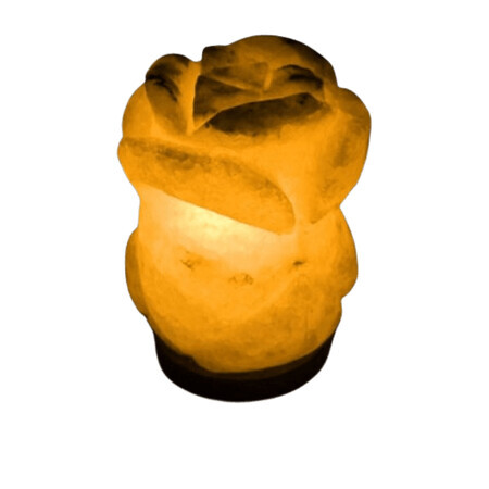 Соляная лампа Saltkey Rose, желтый, 5,5 кг
