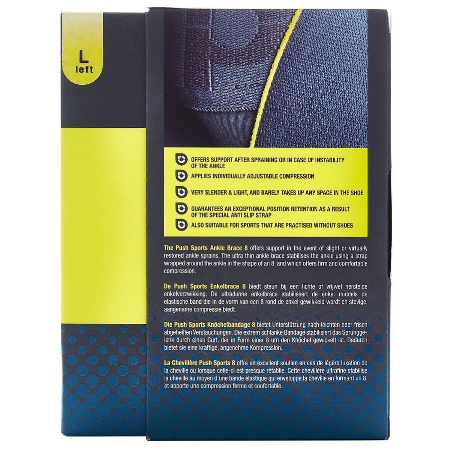Бандаж на голеностопный сустав Push (Пуш) Sports Ankle Brace 4.20.2.23 размер 8 / L правый: цены и характеристики