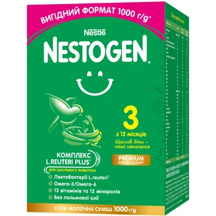 Смесь молочная детская NESTLE (Нестле) Нестожен 3 с лактобактериями L. Reuteri с 12 месяцев 1000 г