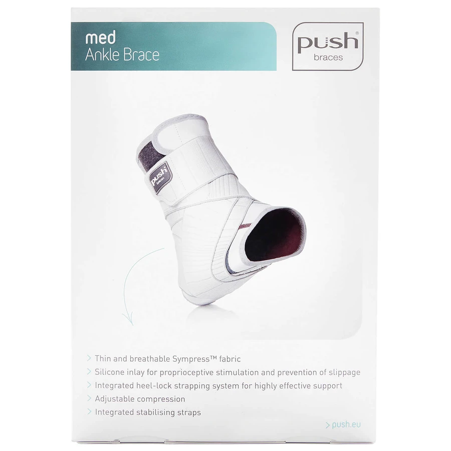 Бандаж на гомілковостопний суглоб ортез напівжорсткий PUSH (Пуш) med Ankle Brace 2.20.1.11 розмір 1 лівий: ціни та характеристики