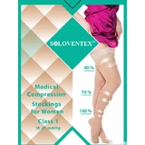 Панчохи Soloventex із відкритим носком, 1 клас, низькі, розмір L, чорний