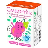 Сік Смартик яблучно-виноградний, 200 мл