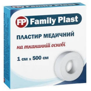 Пластырь катушечный на тканевой основе, 1 см х 500 см.