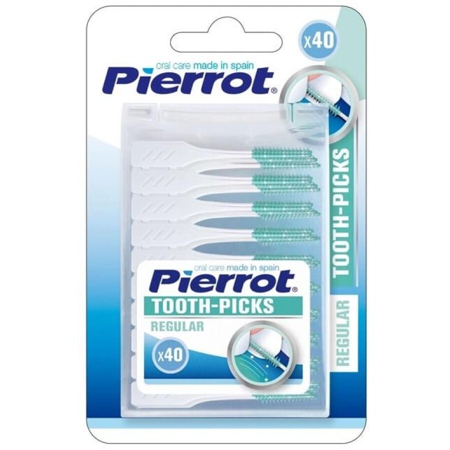Інтердентальні йоржики Pierrot Tooth-Picks Regular Ref.139 для міжзубних проміжків, 40 шт.: ціни та характеристики