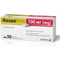 Лозап 100 мг таблетки, №30