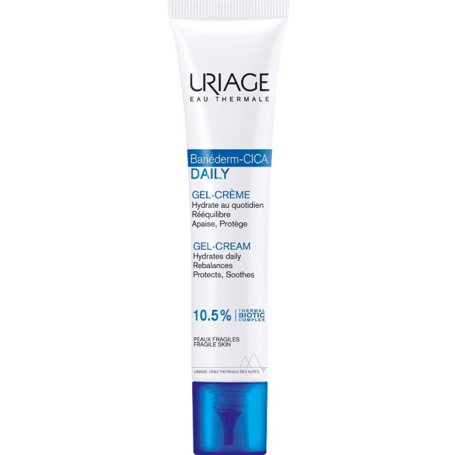 Гель-крем для обличчя URIAGE Барьедерм Цика-Дейлі відновлюючий захисний догляд для шкіри, 40 мл: ціни та характеристики