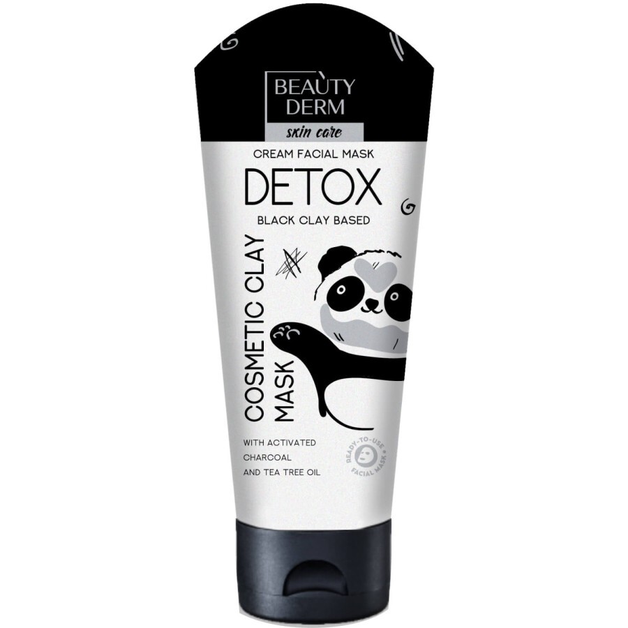 Маска для обличчя Beauty Derm (Бьюті дерм) на основі чорної глини Detox 75 мл: ціни та характеристики