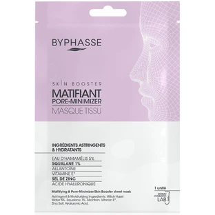 Маска-бустер для обличчя BYPHASSE (Біфаз) тканинна для звуження пор матуюча 18 мл